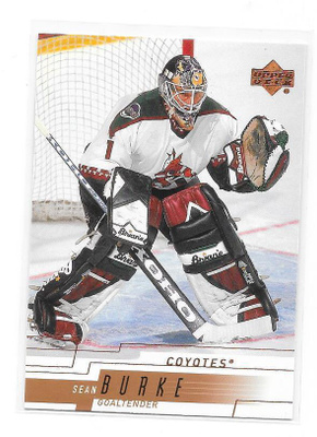 2000-01 Upper Deck #366 Sean Burke Phoenix Coyotes MV