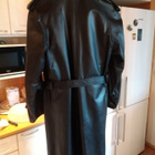 Musta C48 pitkä upea retro nahkatakki. Satanahka Oy - pikkukuva 4