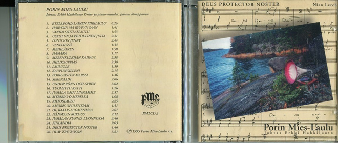PORIN MIES-LAULAJAT . CD-LEVY . DEUS PROTECTOR NOTER