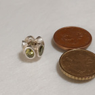 Pandora Green Oval Lights Charm Retired Sterling Silver - pikkukuva 2