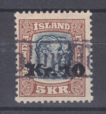 Islanti 1930  Mi 141 leimattuna  Mi 500€