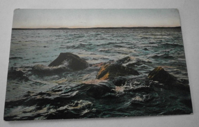 Parikkala, Simpele, järvimaisema, vanha väripk, p. 1912