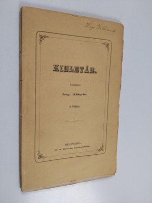 Kieletär 3 vihko/1872