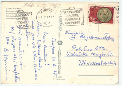 1966 vakuutus postikortti CSRään