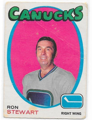 1971-72 OPC #236 Ron Stewart Vancouver Canucks