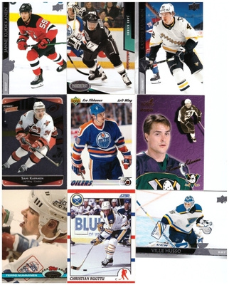 9 x SUOMI NHL mm. KUOKKANEN, KURRI, HUSSO........