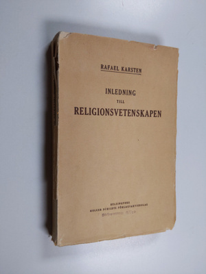Rafael Karsten : Inledning till religionsvetenskapen