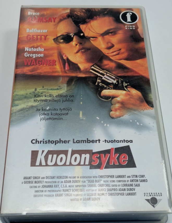Kuolon Syke (VHS) "Dead Beat" Bruce Ramsay Balthazar Getty