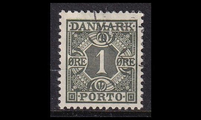 Tanska PORTO_25 o 1 öre vih.musta ruututausta (1934)