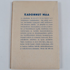 Kalevi Kanerva : Kadonnut maa : Runoja - pikkukuva 2