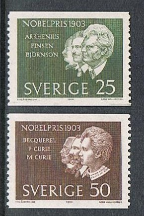 Ruotsi 1963 - Nobelvoittajia 1903 2eril  ++