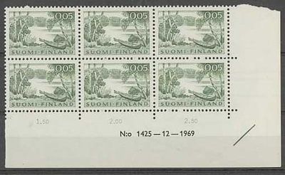 1963  5p rantamaisema nro-6lo 1425 ++