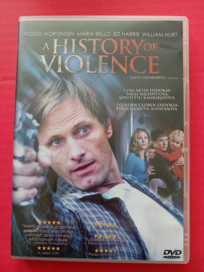 History of violence Suomi dvd