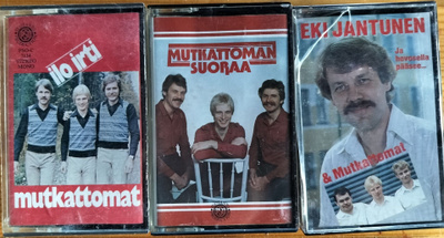 MUTKATTOMAT&EKI JANTUNEN-3 KPL KASETTEJA-ILO IRTI YM