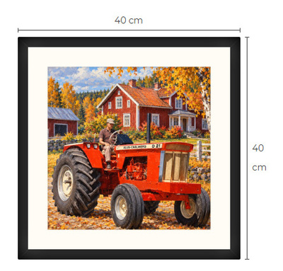 Uusi Allis-Chalmers D21 traktori art print 40 cm x 40 cm
