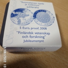 5  euroa   2008 Tiede ja Tutkimus  Juhlaraha   Proof - pikkukuva 1