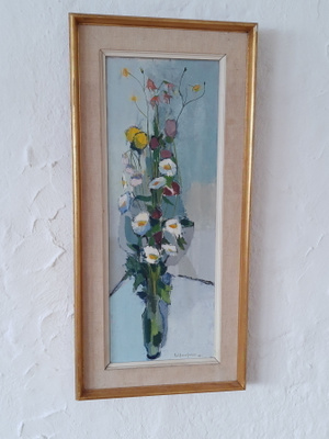 Karl Gunnar Svensson  SOMMAR BLOMMAR  oljemålning