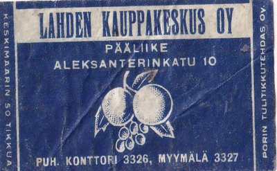 Lahti, Lahden Kauppakeskus Oy  8/9