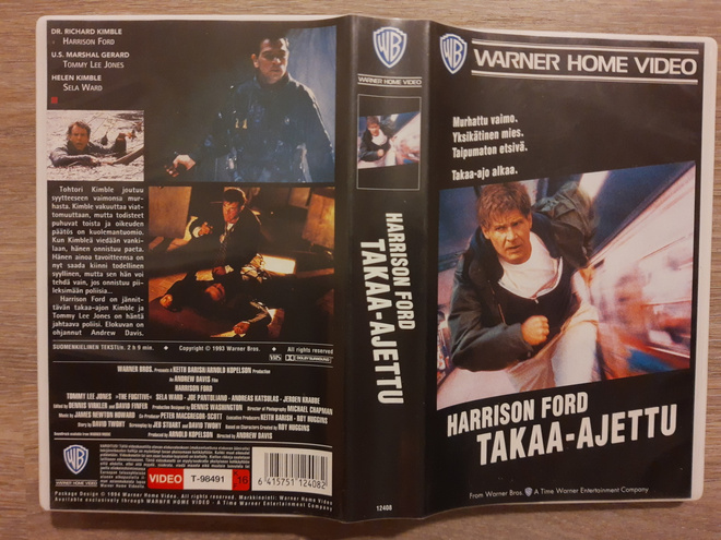 Takaa-ajettu (The Fugitive) VHS
