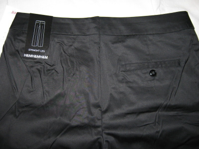 H&M mustat suorat housut, koko 38, uudet