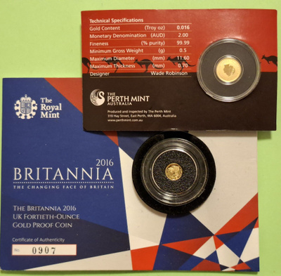 0,8 g + 0,5 g 9999 kultarahat, Britannia + Kangaroo.