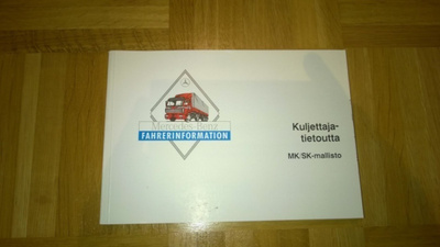 Mercedes-Benz MK/SK mallisto kuljettaja-tietoutta. 1993
