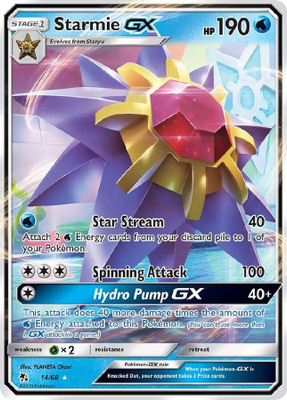 Starmie GX 14/68 - Hidden Fates - NM/M
