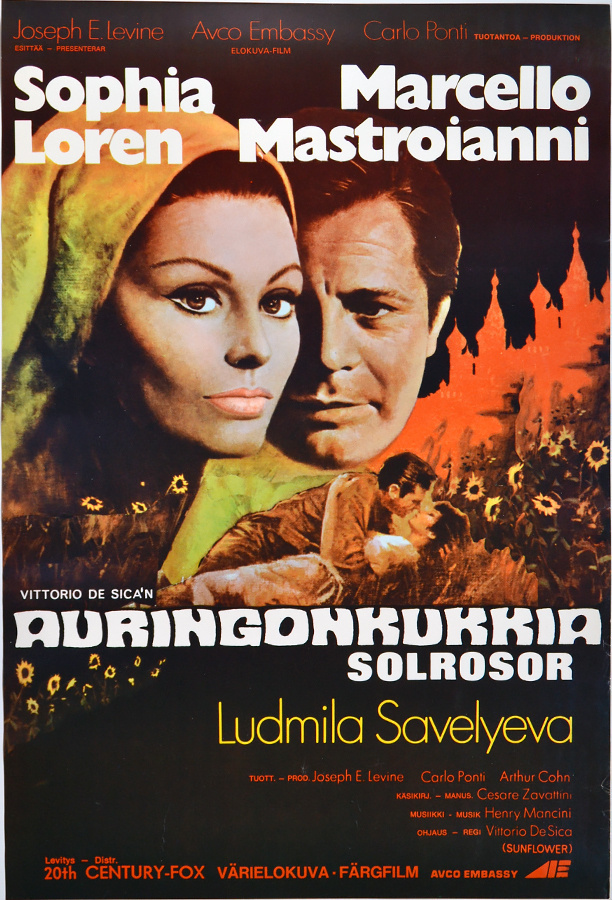 Elokuvajuliste: Auringonkukkia (Sophia Loren)