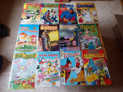 Yli 60 kpl sarjakuvia 1980-luvulta ja 1990-luvun alusta
