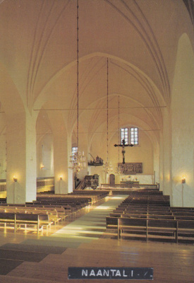 KIRKKOKORTTI - NAANTALIN KIRKKO - SISÄKUVA - 5/1