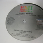DAVID BOWIE - NEVER LET ME DOWN - EX+ U.S.PROMO 12'' SINGLE+ - pikkukuva 2