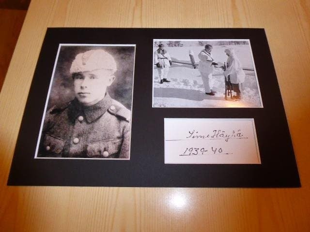Simo Häyhä valokuvat A4 paspis