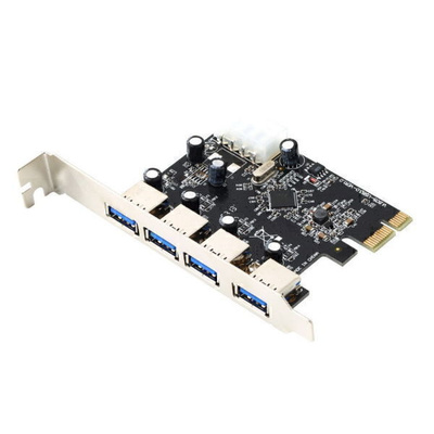 PCI-e PCI Express 4 port USB3.0 USB hub Card adapter