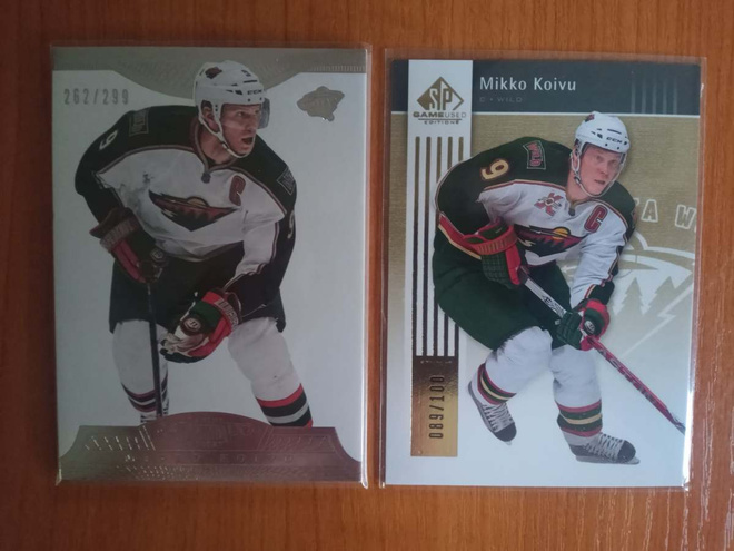 Mikko Koivu 2 kpl numeroituja kortteja