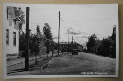 Seinäjoki, Vapaudentietä, vanha mv valokuvapk, p. 1955