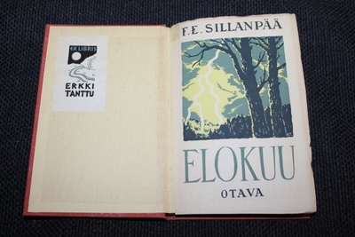 F.E. Sillanpää - Elokuu + Erkki Tanttu Ex Libris