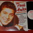 PAUL ANKA - 16 Greatest Hits - LP pop rock and roll EX- - pikkukuva 1