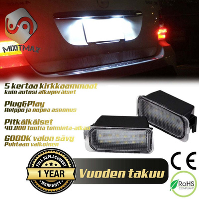 Ford LED rekisterikilven valot — kirkkaan valkoi