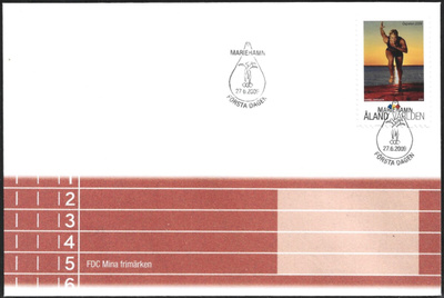 FDC Åland 2009 V 4  Omakuvapostimerkki 4  LaPe ÅL OK 4