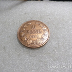 10  Penniä  1911  hienokuntoinen  kl 9  . - pikkukuva 3