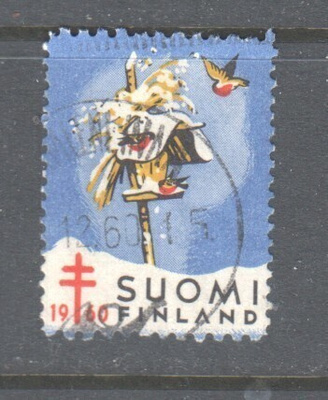 1960  TUB joulumerkki leimattuna.