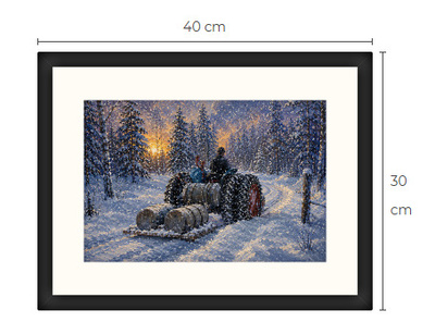 Uusi Fordson traktori art print 30 cm x 40 cm