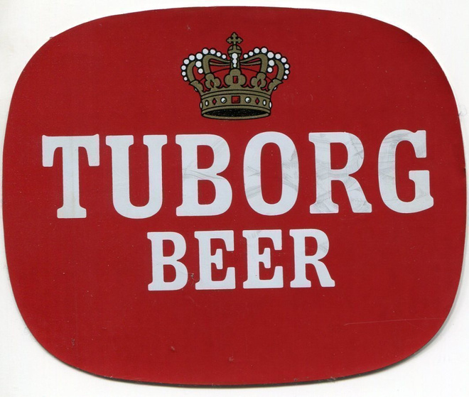 Retro - Vanha tarra - Tuborg Beer - Olut