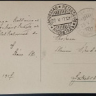 Kukkakortti 1917, Pori --- Pietarsaari, kotkamerkillä - pikkukuva 1