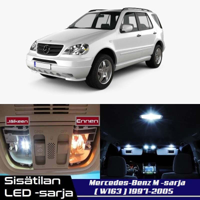 Mercedes-Benz M (W163) Sisätilan LED-sarja 16-os