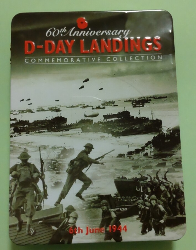 D-Day, WW2, Toinen maailmansota. Hieno hopeasetti.