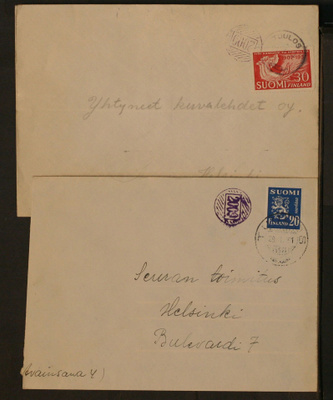 # 23436 # Numeroleima 2009 + Tuulos kirjeet Helsinki 1951-57