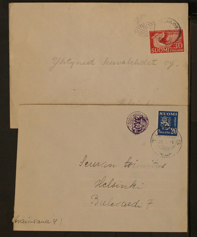 # 23436 # Numeroleima 2009 + Tuulos kirjeet Helsinki 1951-57