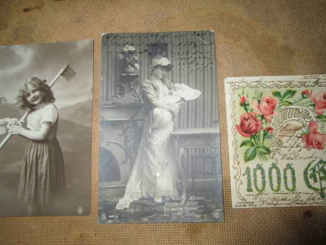 Baijeri: kolme vintage postikorttia