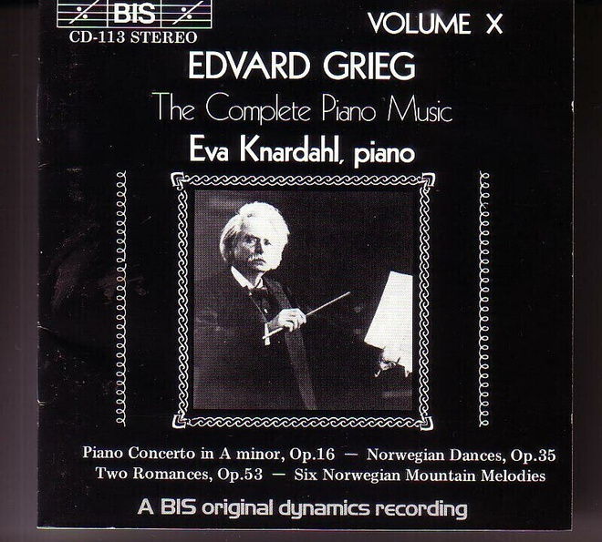 cd, Grieg - Piano Concerto, etc. - Eva Knardahl (piano) [kla